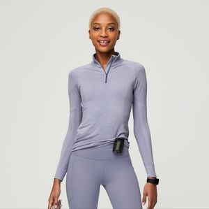 Figs 1/4 zip Vapor Blue Salta Underscrub